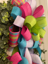Pink Plaid Easter, Spring & Summer Bow - Emerald's Avenue