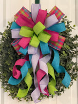 Pink Plaid Easter, Spring & Summer Bow - Emerald's Avenue