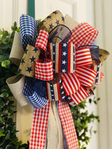Plaid & Stars Bow - Emerald's Avenue