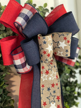 Simple Patriotic Bow - Emerald's Avenue