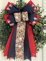 Simple Patriotic Bow - Emerald's Avenue