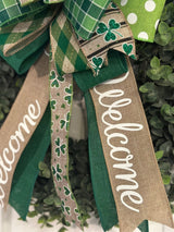 Welcome St. Patrick's Day Bow - Emerald's Avenue