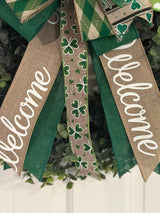 Welcome St. Patrick's Day Bow - Emerald's Avenue