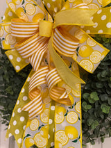 Yellow Lemons Bow - Emerald's Avenue