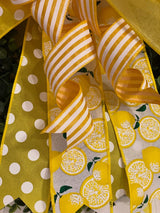 Yellow Lemons Bow - Emerald's Avenue