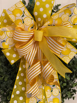 Yellow Lemons Bow - Emerald's Avenue
