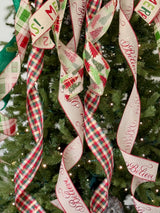 Christmas Trees, Merry Christmas Tree Topper Bow