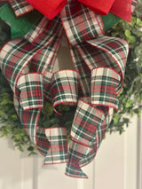 Plaid Pajama Bottoms Inspired Christmas Bow