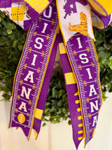 Louisiana Tigers College Football Bow