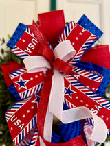Red, White & Blue Bow