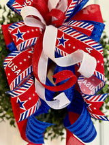 Red, White & Blue Bow