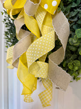 Yellow & Beige Spring & Summer Bow