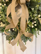 Farmhouse Beige Bow