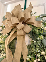Farmhouse Beige Bow