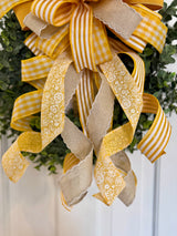 Marigold & Beige Spring & Summer Bow