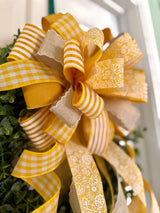 Marigold & Beige Spring & Summer Bow