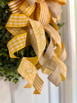 Marigold & Beige Spring & Summer Bow