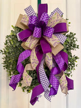 Purple Lavender Spring Bow