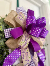 Purple Lavender Spring Bow