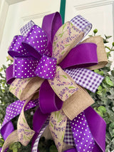 Purple Lavender Spring Bow