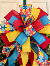 Autism Support Bow