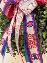 Chicago Cubs Baseball Bow