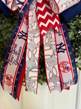 New York Yankees Baseball Bow
