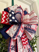 New York Yankees Baseball Bow