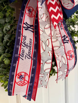 New York Yankees Baseball Bow