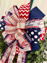 New York Yankees Baseball Bow