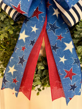 Large Stars, Stripes & Fireworks Bow