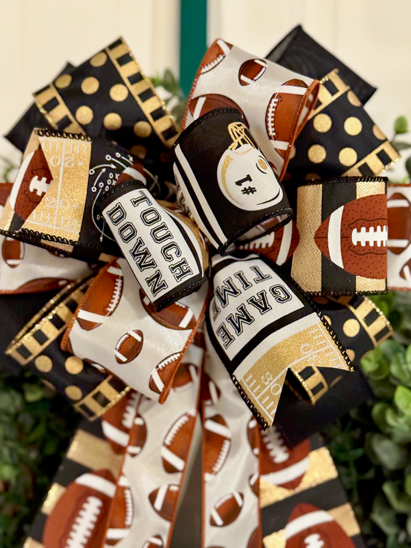 New Orleans Saints Football Bow