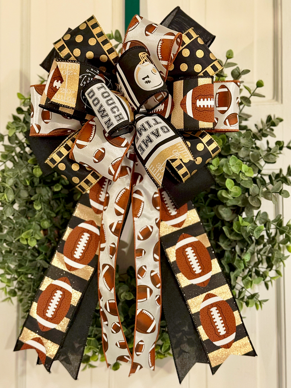 New Orleans Saints Football Bow