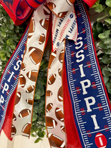 Ole Miss Rebels Football Bow