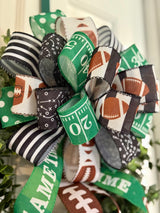Fifty Yard Line Football Bow