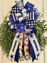 Dallas Cowboys Playbook Football Bow