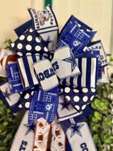 Dallas Cowboys Playbook Football Bow