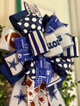 Dallas Cowboys Playbook Football Bow