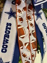 Dallas Cowboys Playbook Football Bow