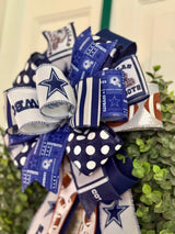 Dallas Cowboys Playbook Football Bow