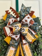 Greenbay Packers Football Bow