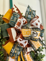 Greenbay Packers Football Bow