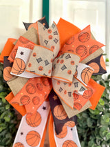 Hoops Themed Basketball Bow