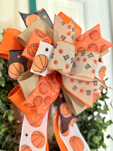 Hoops Themed Basketball Bow
