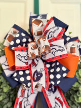 Denver Broncos Football Bow