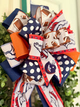 Denver Broncos Football Bow