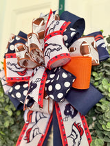 Denver Broncos Football Bow