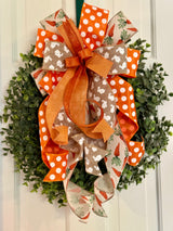 Easter Bunnies & Carrots Bow