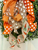 Easter Bunnies & Carrots Bow