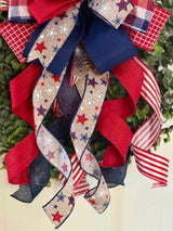 Red, White & Blue Stars Patriotic Bow